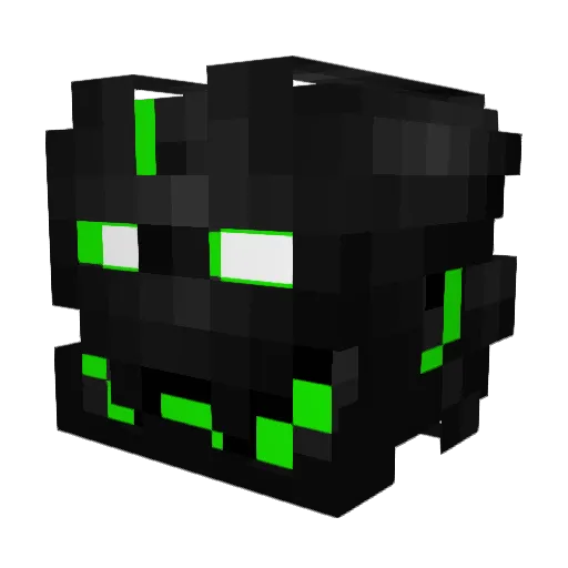 E915 Minecraft avatar head, 3D render