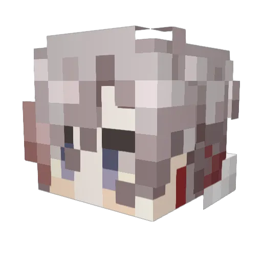 EAGLEKO Minecraft avatar head, 3D render