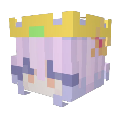 EAM_92 Minecraft avatar head, 3D render