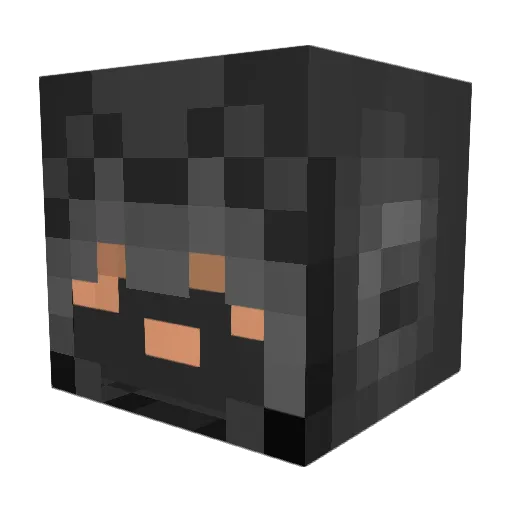 EARMEG Minecraft avatar head, 3D render