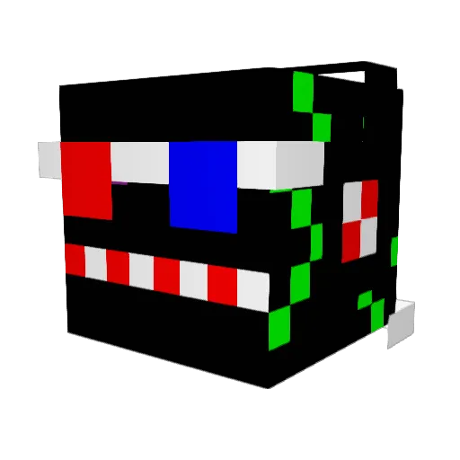 EARobin Minecraft avatar head, 3D render