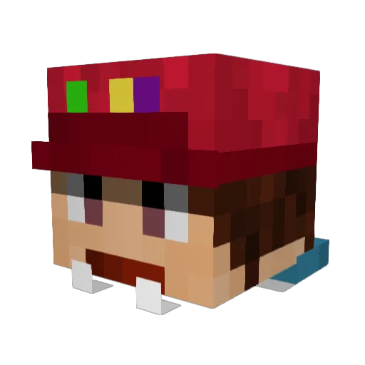 EASE893 Minecraft avatar head, 3D render