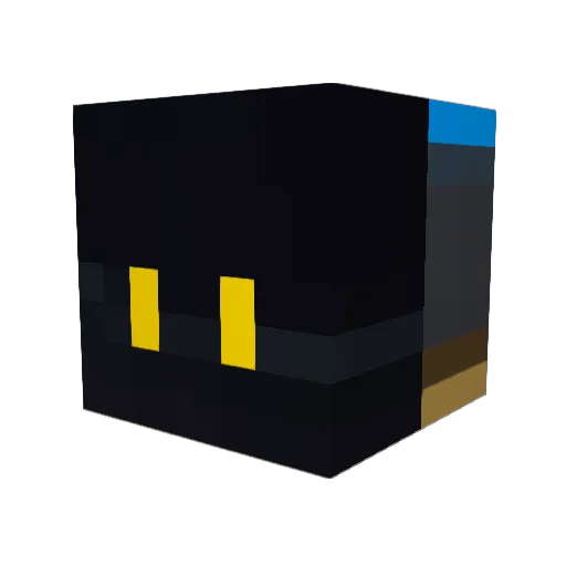 EAST6469 Minecraft avatar head, 3D render