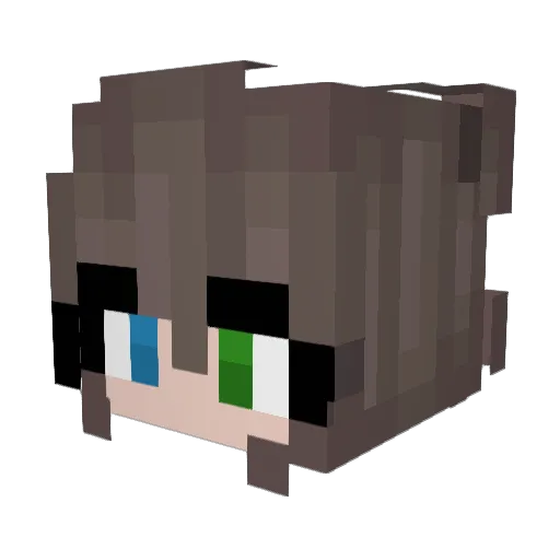 EASTER0104 Minecraft avatar head, 3D render