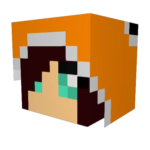 EASYxMONEY Minecraft avatar head, 3D render