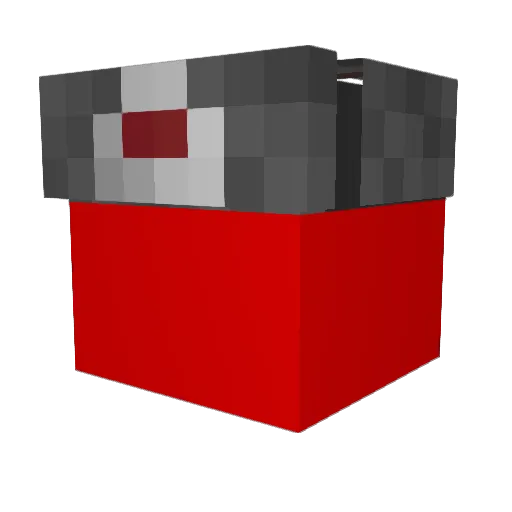 EA_10 Minecraft avatar head, 3D render