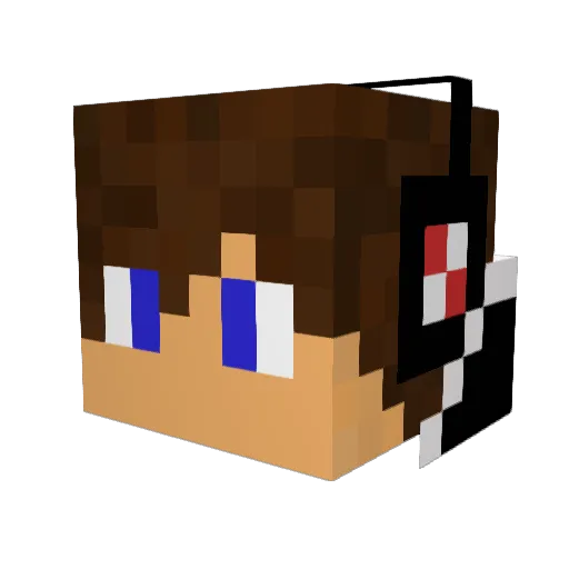EAdamyan Minecraft avatar head, 3D render
