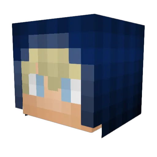 EBKMELLE Minecraft avatar head, 3D render