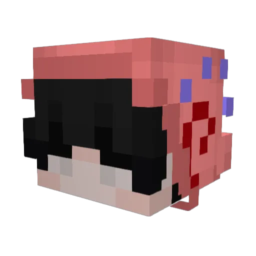 EBKphexx Minecraft avatar head, 3D render