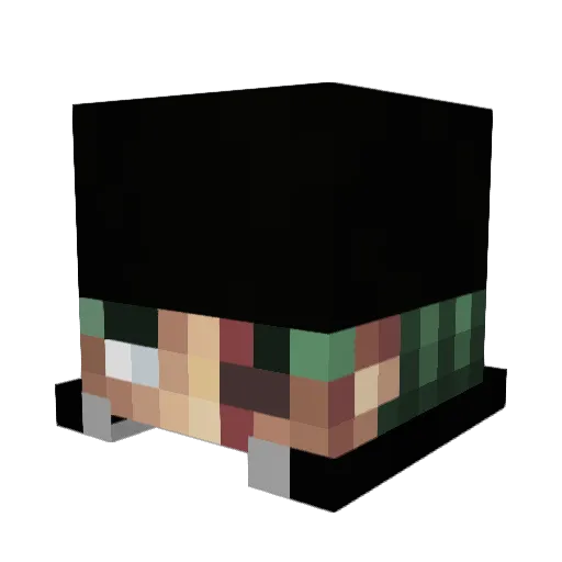 EBO509 Minecraft avatar head, 3D render