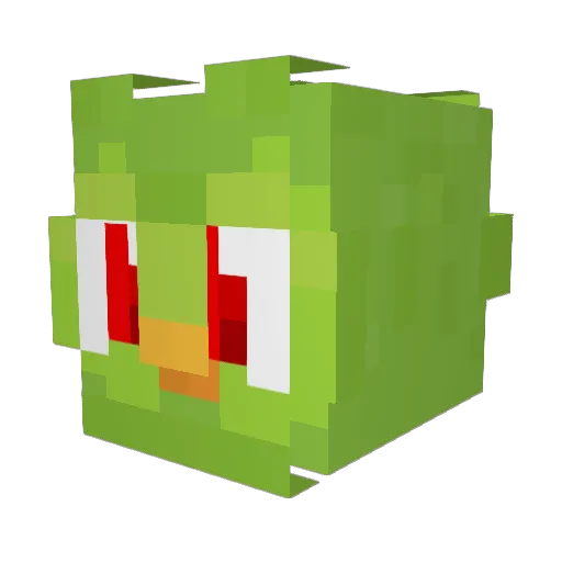 EBTNT Minecraft avatar head, 3D render