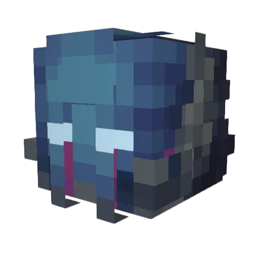 EBZIA Minecraft avatar head, 3D render