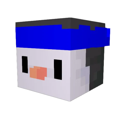 EBallan Minecraft avatar head, 3D render