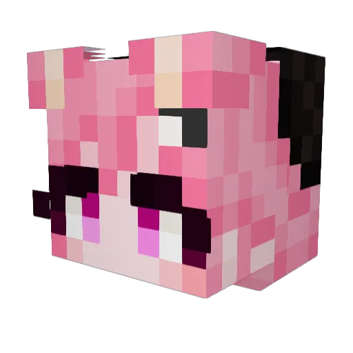EBovo Minecraft avatar head, 3D render