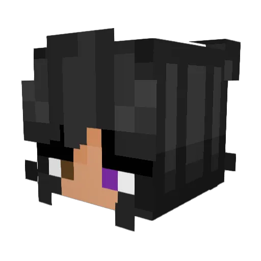 EBread Minecraft avatar head, 3D render