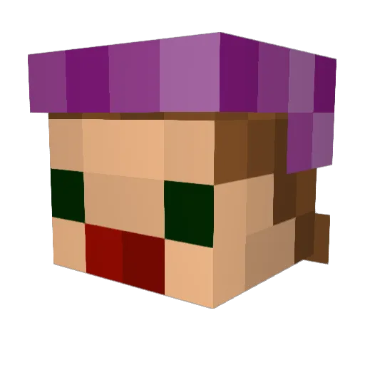 EBrotha Minecraft avatar head, 3D render