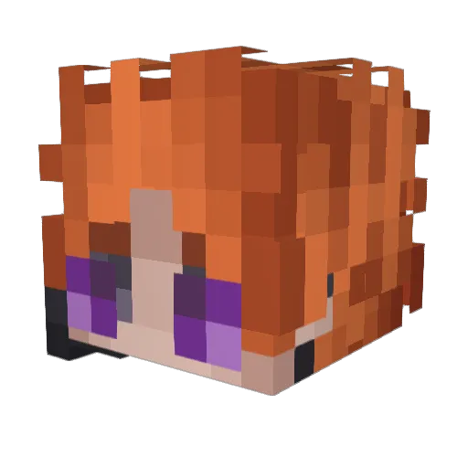 ECHILL1012 Minecraft avatar head, 3D render