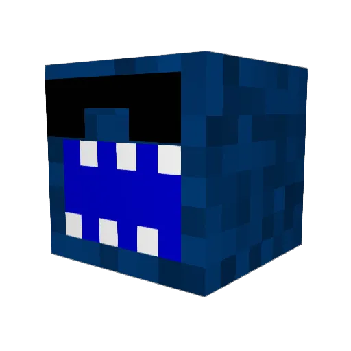 ECHOGHOST4 Minecraft avatar head, 3D render