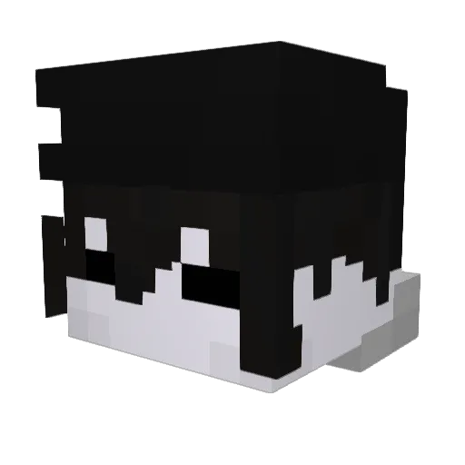 ECL1PSE_Z3R0 Minecraft avatar head, 3D render