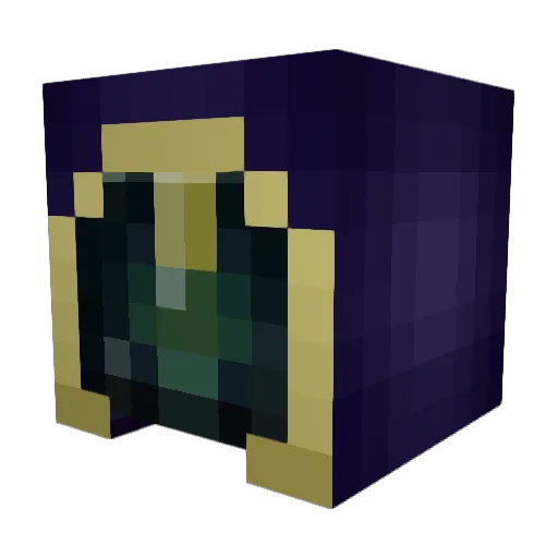 EChests Minecraft avatar head, 3D render