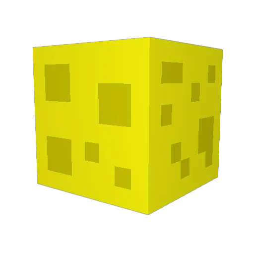 ED3NCHEESE Minecraft avatar head, 3D render