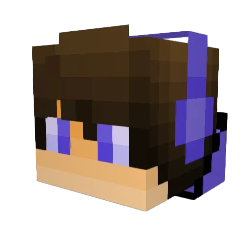 ED3UARD Minecraft avatar head, 3D render