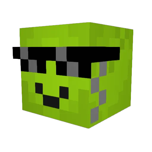 ED3VIL Minecraft avatar head, 3D render