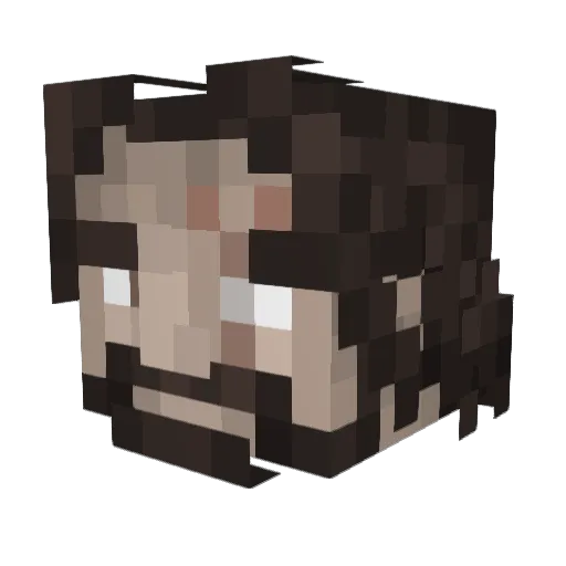 EDASIORC Minecraft avatar head, 3D render