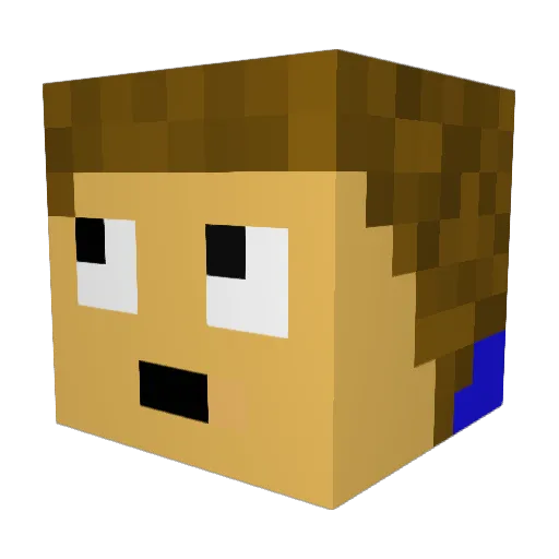 EDDDYYYYYY Minecraft avatar head, 3D render