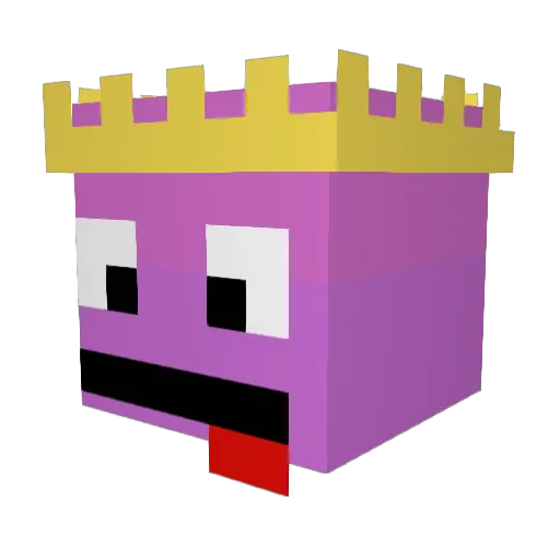 EDDI_101 Minecraft avatar head, 3D render