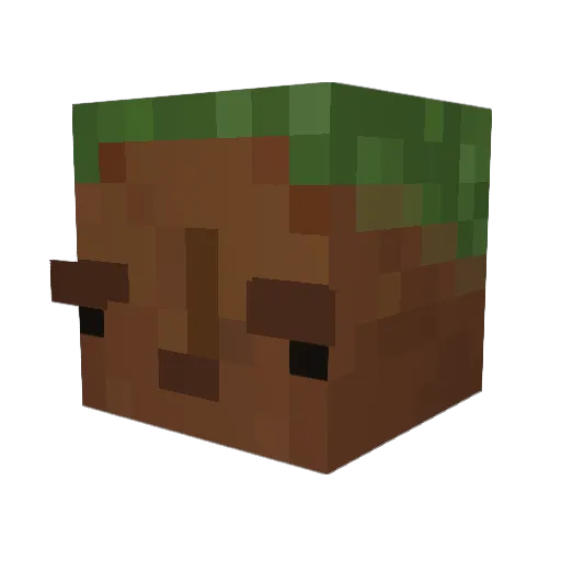 EDDSTERRR Minecraft avatar head, 3D render