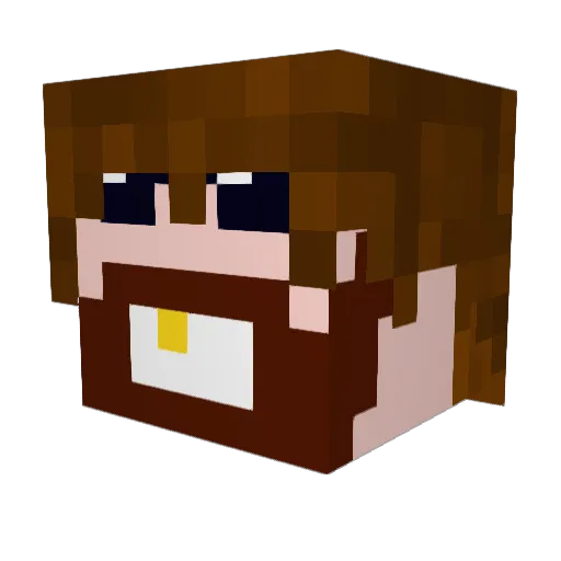 EDEagle Minecraft avatar head, 3D render