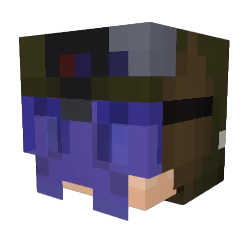 EDF_Raider24 Minecraft avatar head, 3D render