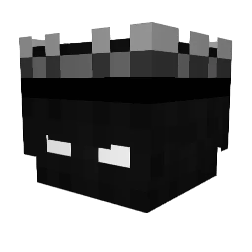 EDGARDEMON Minecraft avatar head, 3D render