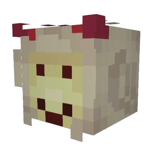 EDGAREK_ Minecraft avatar head, 3D render