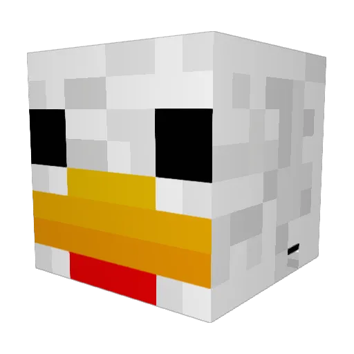 EDJUEGOS Minecraft avatar head, 3D render
