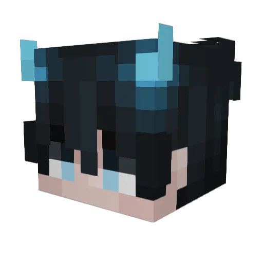 EDML10 Minecraft avatar head, 3D render