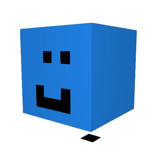 EDP13YESS Minecraft avatar head, 3D render