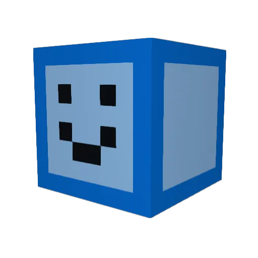 EDR02 Minecraft avatar head, 3D render