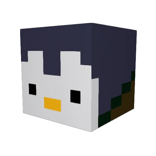 EDUKAIZEK Minecraft avatar head, 3D render