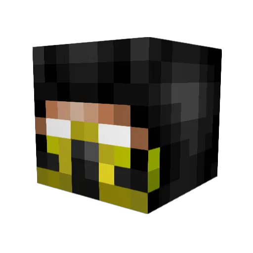 EDWARD1541 Minecraft avatar head, 3D render