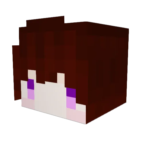 ED_Xian Minecraft avatar head, 3D render