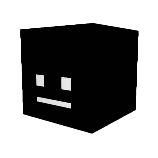 EDun_YT Minecraft avatar head, 3D render