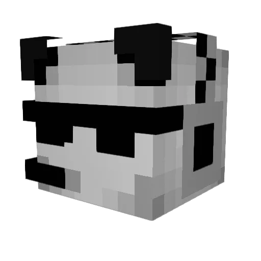 EEB0 Minecraft avatar head, 3D render