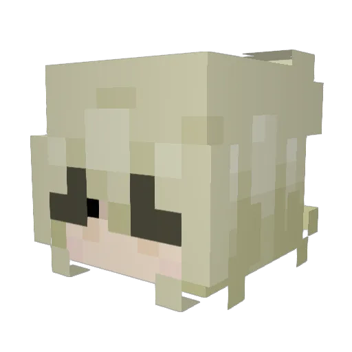 EEEEElena Minecraft avatar head, 3D render