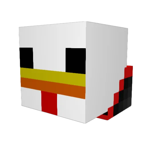 EEEERRR Minecraft avatar head, 3D render