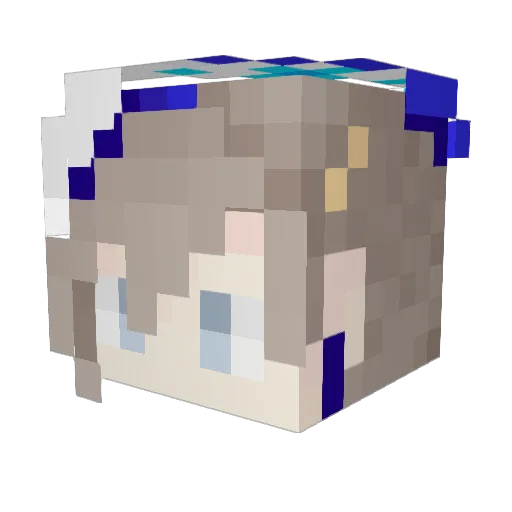EEEgui Minecraft avatar head, 3D render