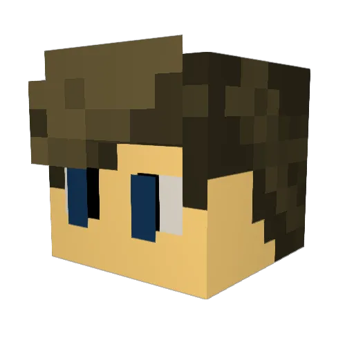 EEMILUKKELI Minecraft avatar head, 3D render