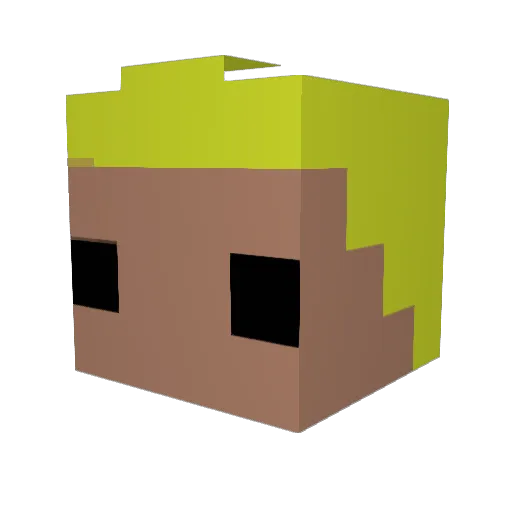 EESIES Minecraft avatar head, 3D render