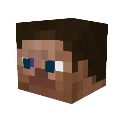 EEVSD Minecraft avatar head, 3D render